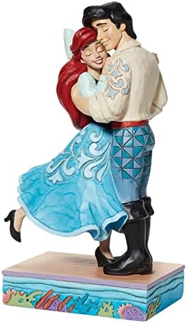 Jim Shore Enesco Disney Tradiții 6013070 Prințul Eric și Ariel Love Figurine 7.5