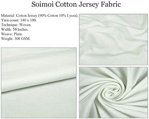 Soimoi bumbac Jersey Fabric frunze, Floral & amp; Lemon legume Decor Fabric imprimate curte 58 Inch Wide