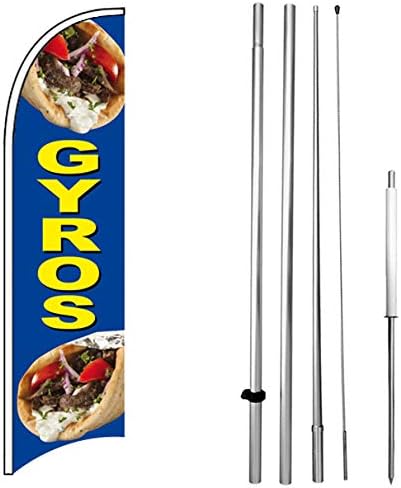 Gyros - Windless Feather Swooper Flag Banner Sign Kit BB -H
