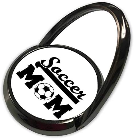 3Drose Stamp City - Tipografie - Mama de fotbal cu fotbal. Scrisuri negre pe fundal alb. - Inel de telefon