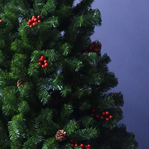 Cywyq PVC Arbore de Crăciun, copaci decorați eco-friendly arbore din fibră optică de realitate în Stand Pine Needle Bare Arbore