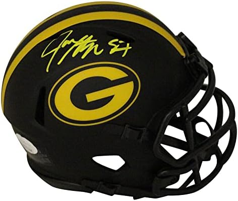 Jace Sternberger Cască Mini Eclipse Green Bay Packers cu autograf JSA 30883-Mini căști NFL cu autograf