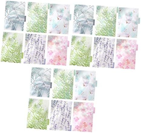 Ciieeo Sortare Separator Etichete Decorative Notebook Floral Colorat Notebook Liant Accesorii Separatoare De Flori Separatoare