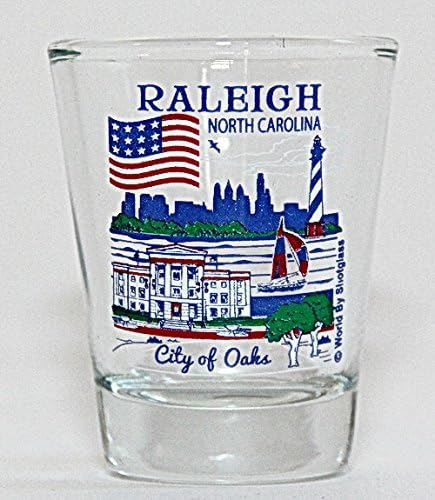 Raleigh Carolina De Nord Great American Cities Collection Shot Glass