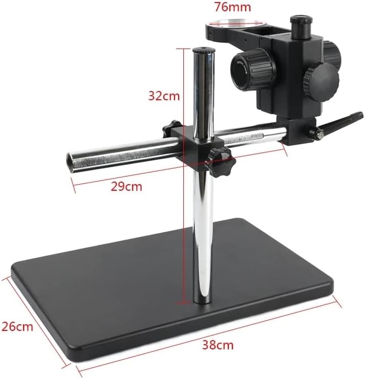 Gxbpy Industrial binocular Trinocular Microscop aparat foto Suport Suport braț suport 76mm Universal 360 rotativ banc de lucru