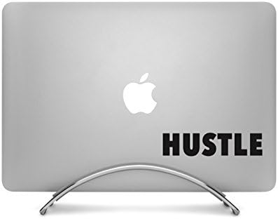 Tipografia Hustle - Decaluri negre de 5 larg - pentru MacBook, Mașină, Laptop sau orice!