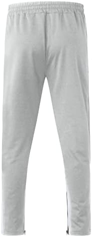 Set de pantaloni casual pentru bărbați set color bloc de culori cu glugă cu glugă cu glugă de gunoi mid-talnă, costume pentru