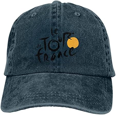 Le Tour of France Slogan pălării de Cowboy Unisex reglabil Vintage șepci de Baseball negru