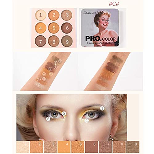 Pmuybhf 27 culori 3 cutii Eyeshadow Makeup Palette, Matte Shimmer Eye Shadow Palette, cu aspect natural, amestecabil de lungă