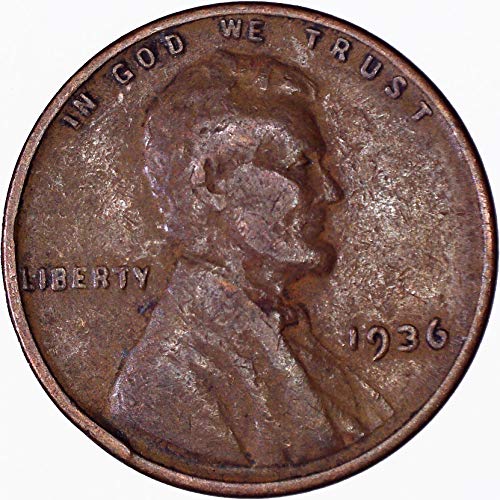 1936 Lincoln Wheat Cent 1C Foarte bine