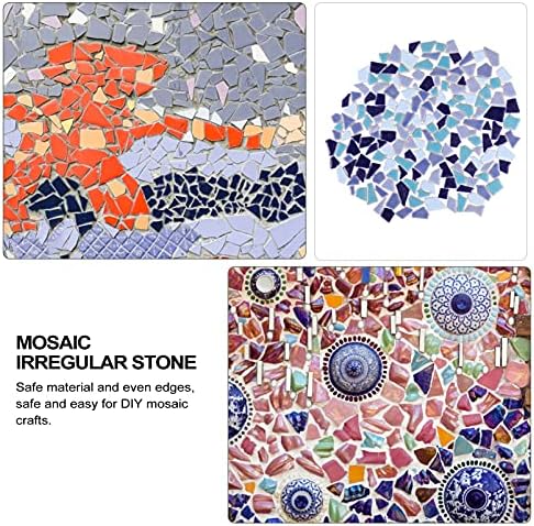 Piese de mozaic din ceramică ARTIBETTER 200g Plăci de mozaic de culoare mixtă piese de sticlă neregulate din ceramică pentru
