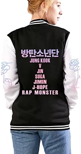 Dolpind Kpop Jimin Jungkook v Suga Baseball Jacket Love Yourself Yoursel Jin Rap Jhope HACKE