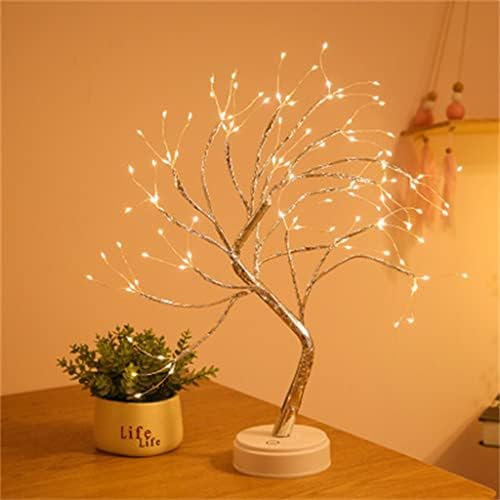 SDFGH lumina de noapte Mini pomul de Crăciun sârmă de cupru Garland lampă pentru copii acasă dormitor Decor Decor Fairy lumina