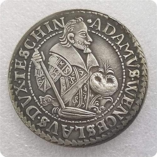 Polonia Silesia Teschen Thaleradam Wenzel 1609 Colecția Coincoin Monedă comemorativă