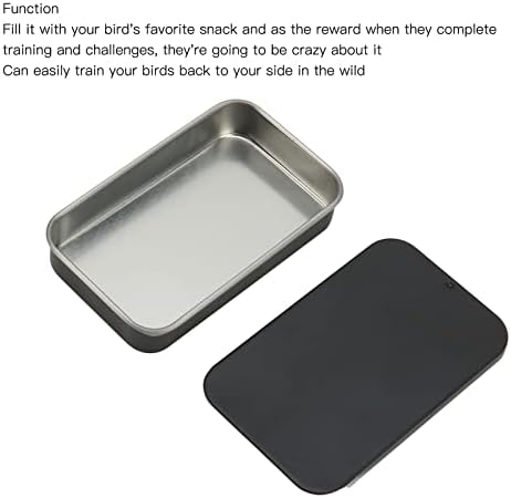 Vingvo portabil Bird Training Food Box rezistent la muscatura Compact fier portabil Feeder ușor de utilizat Parakeet hrănire