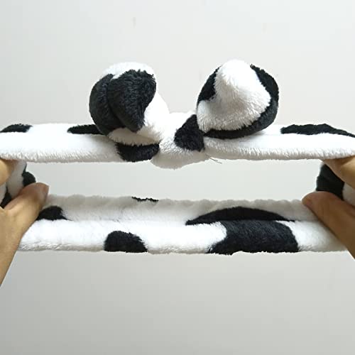 melyde Plus Headbands vacă în formă de spa păr benzi baie moale machiaj spălare fata cap Wraps pentru Copii Fete femei iarna