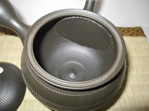 Japane japoneză Kyusu Tokoname Handmade Clay Ceapot 9,8 uncii fluide Hokuryu G260 maro închis din Japonia