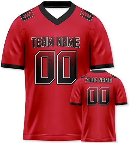Tricou personalizat de fotbal personalizat cu număr de nume de echipă Cadou personalizat pentru bărbați pentru femei tineret