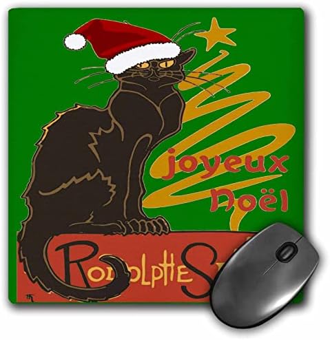 3Drose Joyeux Noel Le Chat Noir cu copac de aur stilizat - tampoane de mouse