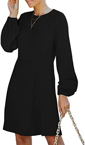 Rochie de pulover Nokmopo pentru femei TOAMD Iarna Temperament Fashion Beltă tricotată Culoare solidă Culoare cu mânecă lungă