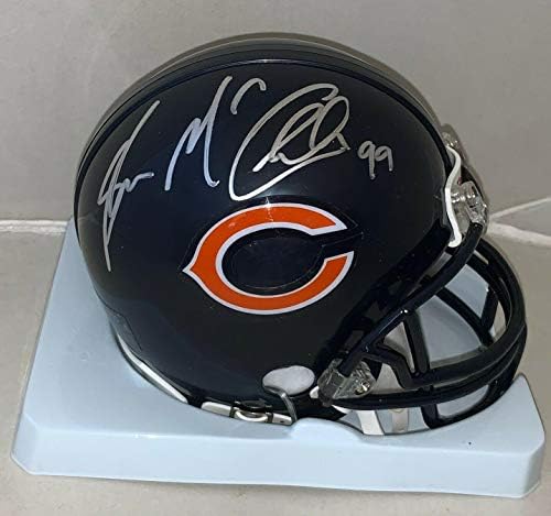 Shea McClellin a semnat mini cască Chicago Bears autografată-mini căști NFL autografate