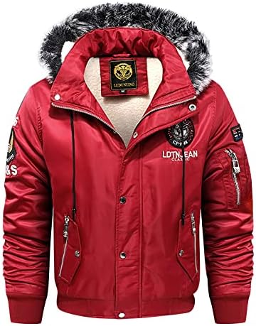 ADSSDQ Plus Dimensiune jacheta barbati maneca lunga Casual Iarna în aer liber confortabil jacheta grea Grafic cald Hoodies