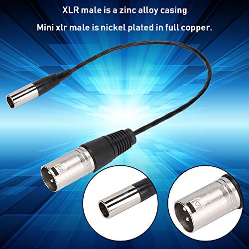 ZOPSC-1 MINI XLR 3PIN Masculin pentru cablu audio Canon, potrivit pentru camere, camere SLR și echipamente profesionale de