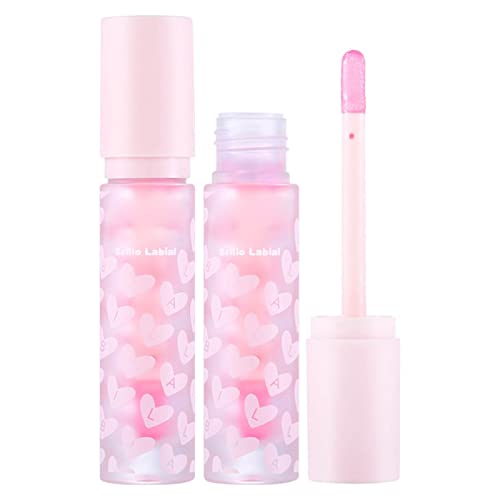 HMDABD coreeană Lip Gloss Plumping Lip Gloss Lip Color face buzele grăsuț și hidratant nu lipicios Lip Gloss conține mentă