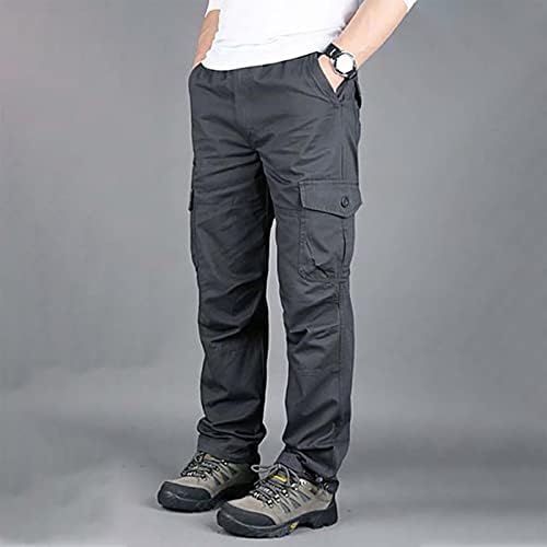 Pantaloni pentru bărbați primăvara și toamna mai multe pungi în aer liber din bumbac pur pantaloni de lucru pentru bărbați