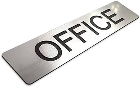 Semn de birou, semn de placă de plastic pentru camera de afaceri, ușă sau perete de instalare ușoară, 8,5x2 inch