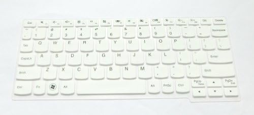 Bingobuy Semi-alb Backlit Ultra subțire Silicon tastatură Protector piele acoperi pentru Backlit IBM Lenovo IdeaPad S206, S210,