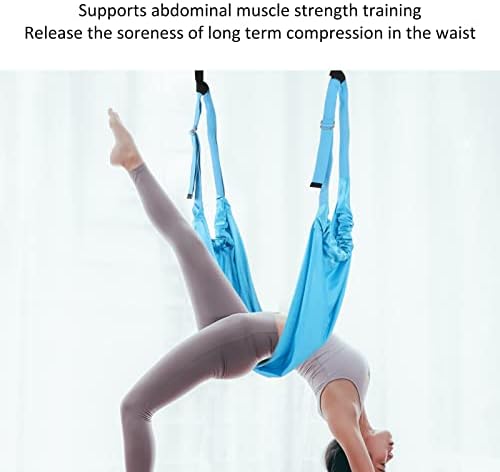 Zyhhdp curea de întindere yoga, curea pentru picioare Antrenor de asistență, swing de fitness yoga, talie de picior spate întinzând