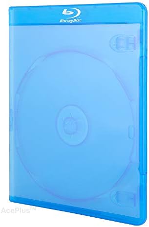 Carcase Blu-ray simple AcePlus Slim cu o grosime Ultra subțire de 6 mm pentru stocarea pe un singur Disc, cu înfășurare clară și Logo