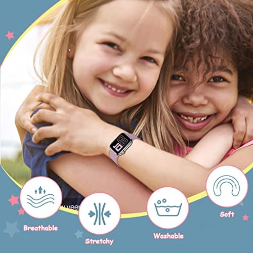 [3 pachet] Curea de silicon compatibilă cu Band Watch Kids Apple, benzi de înlocuire moale Sport pentru IWatch Ultra Series