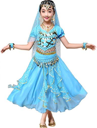 ASage Girl Belly Dance Sequin Indian Dance Costum de Halloween purtați seturi de carnaval