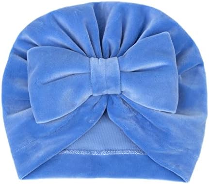 Qiansail Baby Fete Copii Catifea Pălărie Bow Nou-Născut Toddler Hairband Headband Turban Cap Wrap Cap Accesorii De Par
