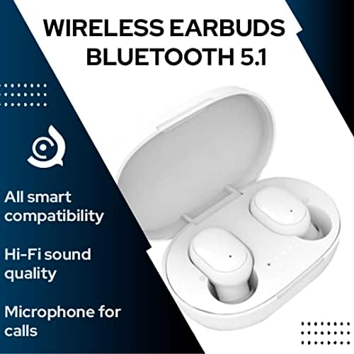 Căști fără fir Cubaco Bluetooth 5.1 În căști cu greutate ușoară pentru urechi, microfon încorporat, IPX4 IPX4, Casca de conectare