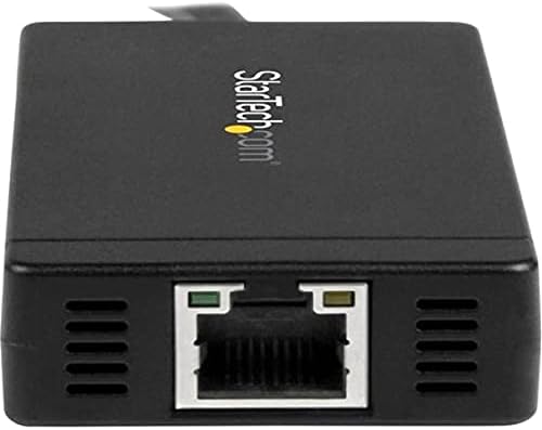 StarTech.com 3 port USB C Hub cu Ethernet-USB-C la 3x USB-A W / adaptor de alimentare & amp; Gigabit Ethernet-Thunderbolt 3