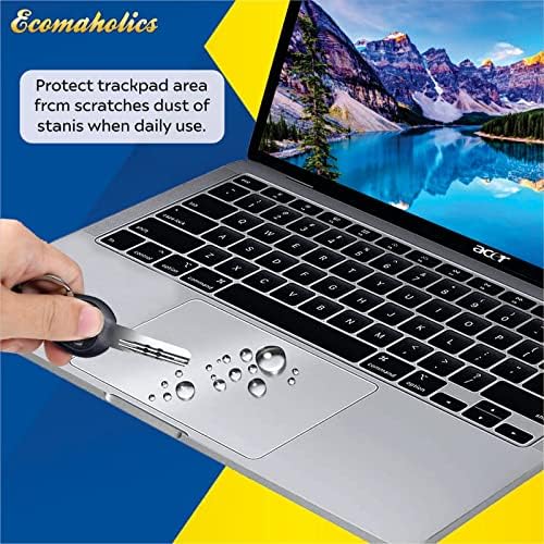 Ecomaholics Laptop Touch pad Protector acoperi pentru Dell XPS 9550 15.6 inch Laptop, transparente Track pad Protector piele