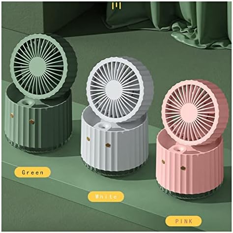 Ventilator umidificator mic ventilator portabil portabil, Ventilator de pulverizare de birou reîncărcabil cu aer cu 3 viteze.