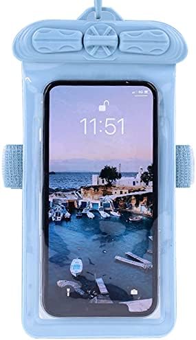 Vaxson telefon caz, compatibil cu ASUS ZenFone 7 ZS670KS impermeabil Husă sac uscat [nu Ecran Protector Film] albastru