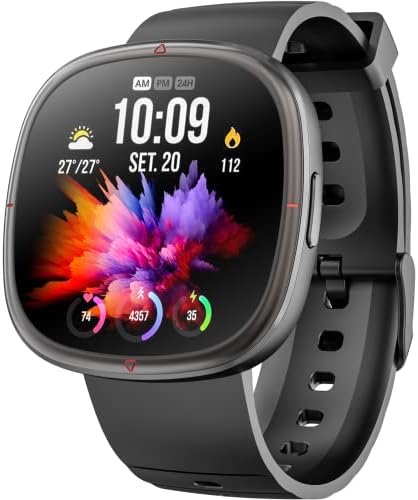 3Cloudge Smart Watch pentru bărbați pentru femei, 2023 Cel mai nou Smartwatch de ecran HD de 1,32 inci HD cu monitor de somn
