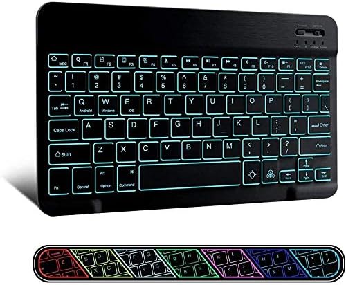 Tastatură BoxWave compatibilă cu Prestigio Grace 4991-tastatură Bluetooth SlimKeys - cu iluminare din spate, Tastatură portabilă