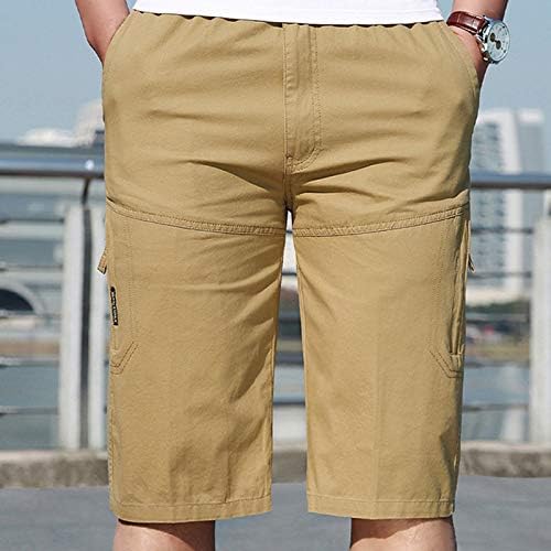 Pantaloni scurți pentru bărbați Ymosrh vara casual casual culturism pentru culori solide de buzunar sport pantaloni pantaloni