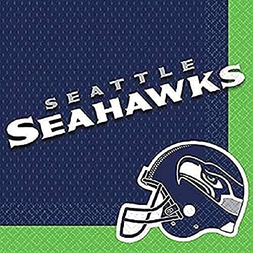 Șervețele de prânz Amscan Seattle Seahawks Colecția de prânz, 96 CT.