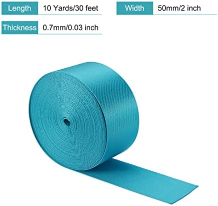 Meccanixity Flat Nylon Wearbing curea de 2 inch 10 metri albastru pentru rucsac, curea de marfă, bagaje-rack