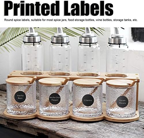 Etichete de borcane de condimente imprimate, 13pcs etichete tipărite reutilizabile etichete de condimente de condiment, autocolante,