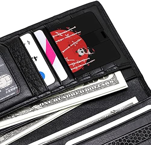Zombie Pandas Credit Bank Card USB Drives Flash Drives Portabil Memory Stick Stick Storage Drive 64G