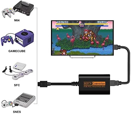 Adaptor HDMI Convertor W / cablu HD pentru Nintendo 64 / SNES / NGC / SFC Gamecube consola N64