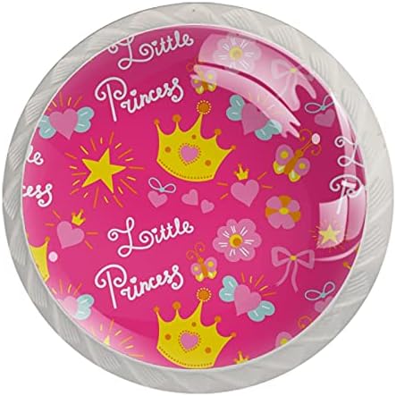 Lagerery sertar butoane roz Printesa Cabinet butoane pentru pepinieră cameră Dresser butoane rotunde decorative butoane cameră